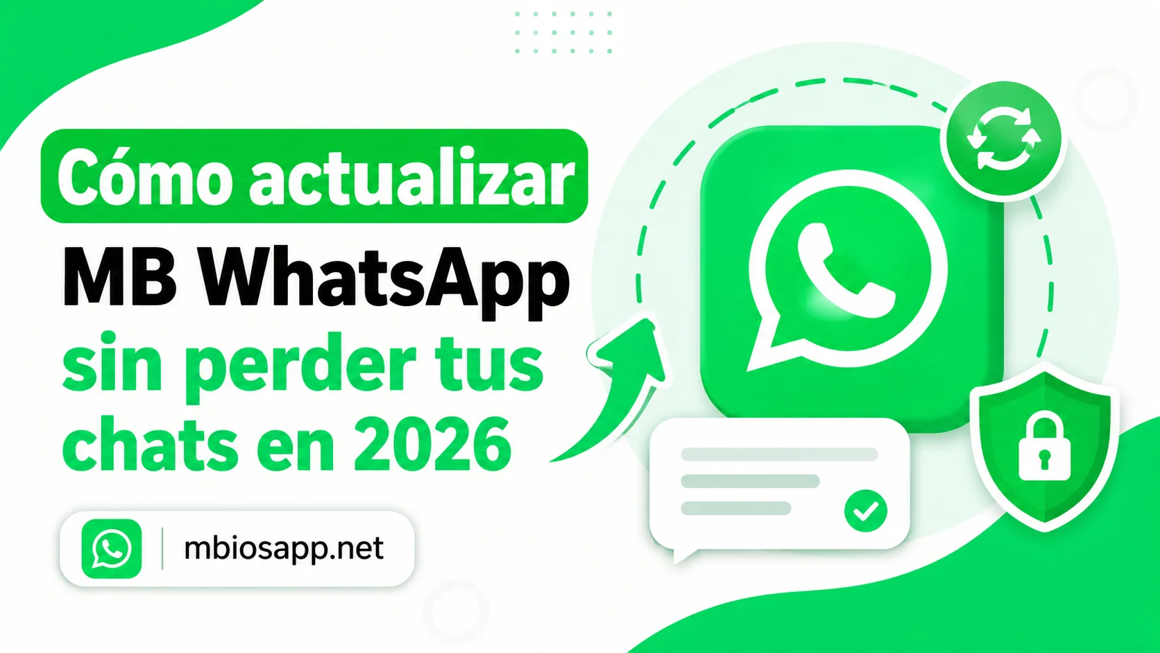 Cómo actualizar MB WhatsApp sin perder tus chats en 2026