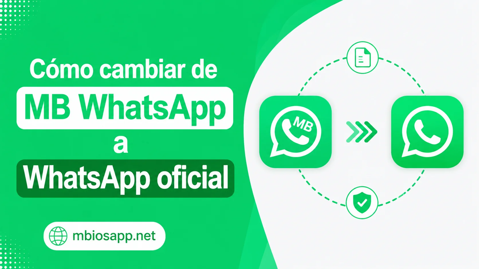 Cómo cambiar de MB WhatsApp a WhatsApp oficial