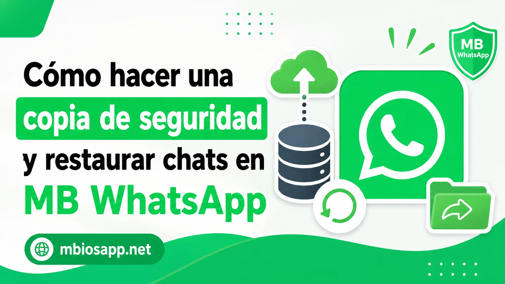 Cómo hacer una copia de seguridad y restaurar chats en MB WhatsApp