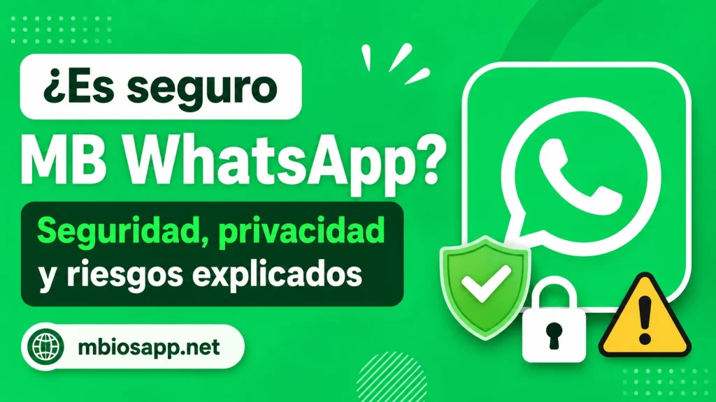 ¿Es seguro MB WhatsApp Seguridad, privacidad y riesgos explicados